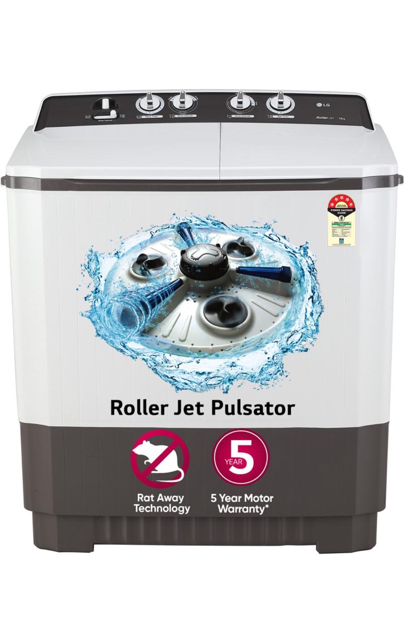 LG 10.0 kg Semi Automatic Top Load Washing Machine P1040RGAZ.