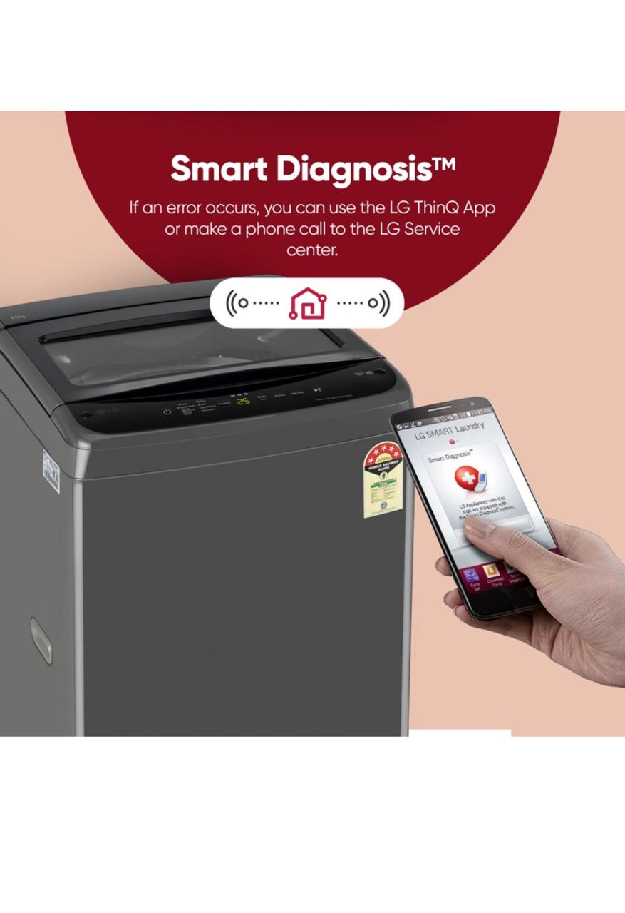 LG 8 KG Fully Automatic Top Load Washing Machine T80VBMB1Z — a smart, energy-efficient fully automatic top-load washer from LG