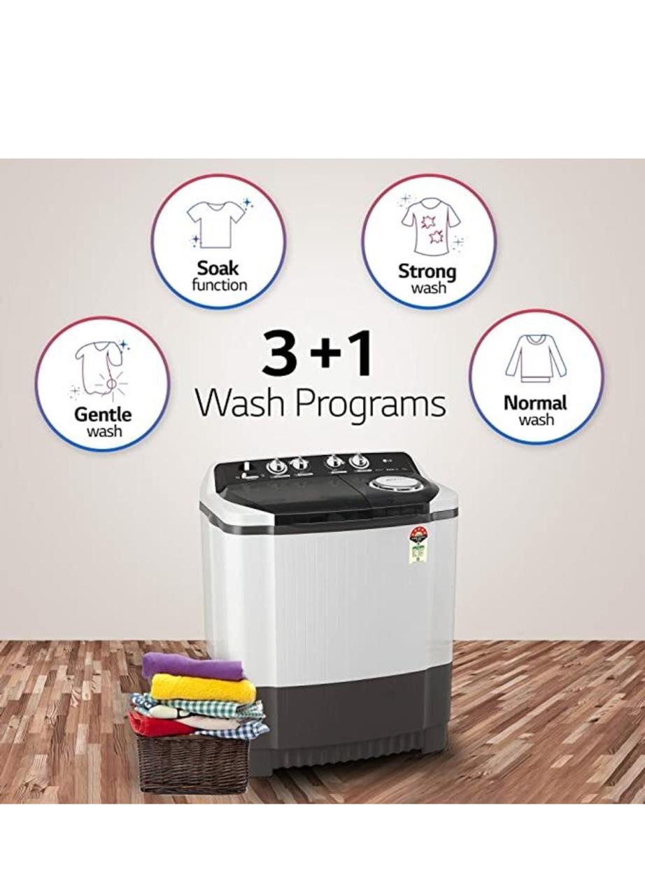 LG P8015SGAZ 8 kg Semi‑Automatic Top Load Washing Machine