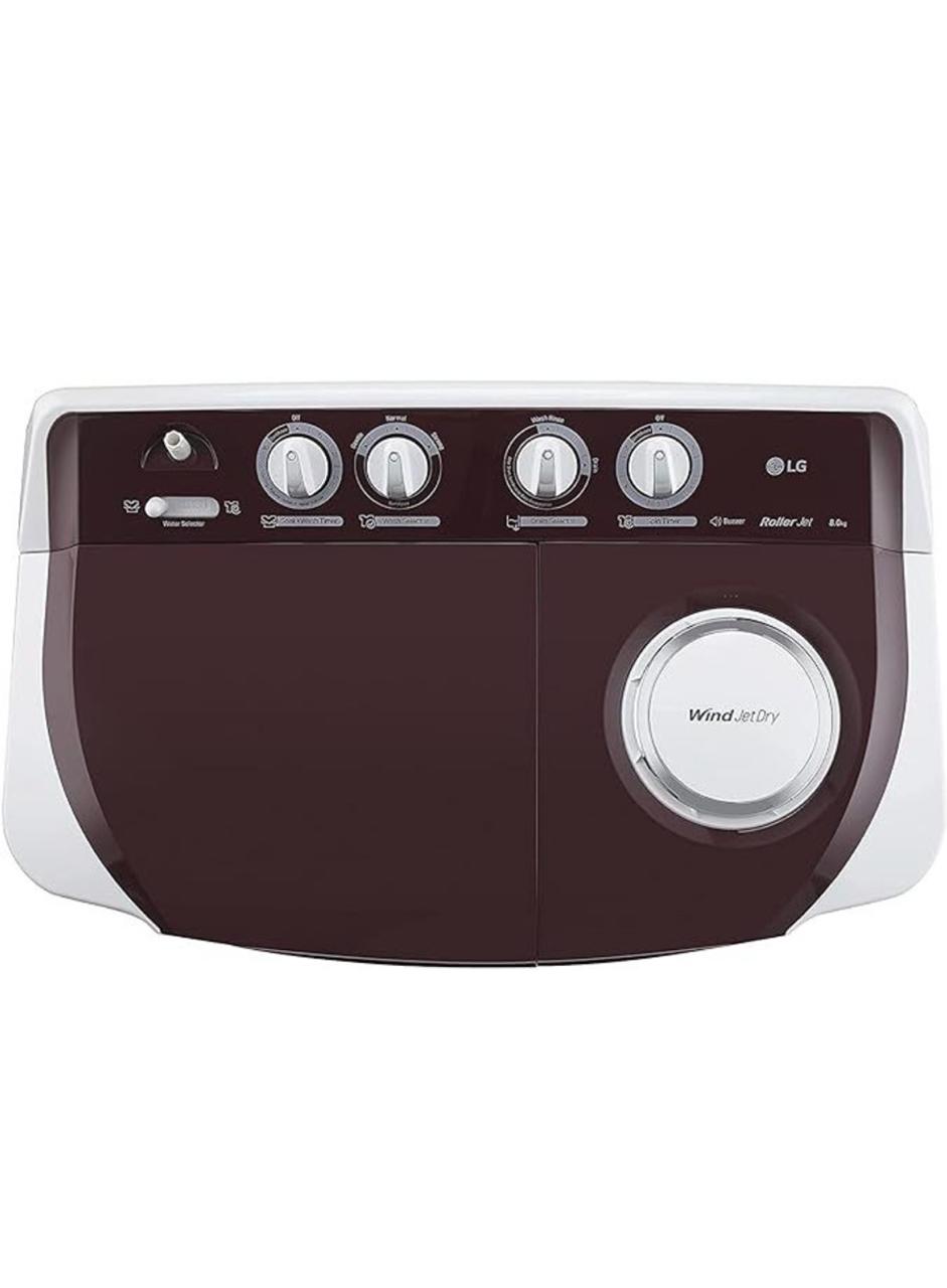 LG 8 kg Semi Automatic Top Load Washing Machine P8035SRAZ (often listed / sold also as P8035SRAZA)