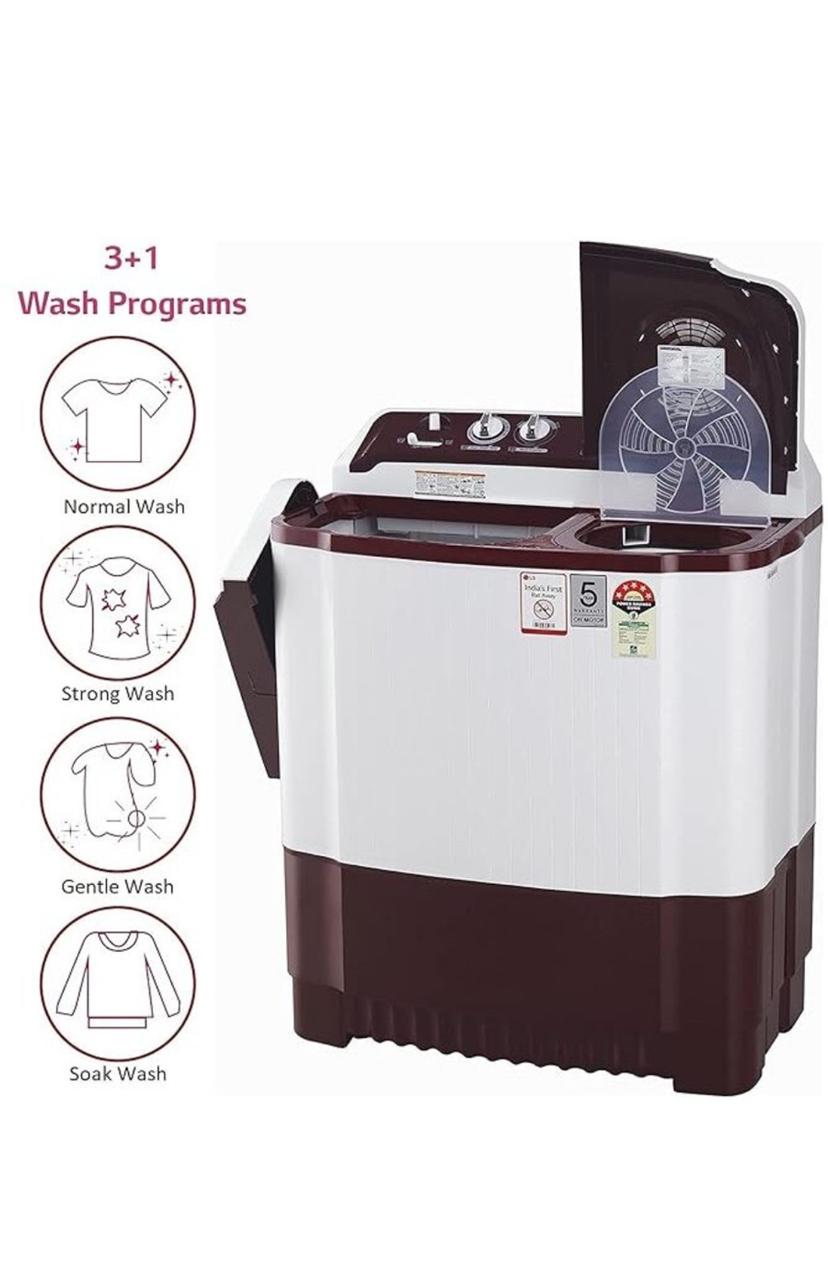 LG 8 kg Semi Automatic Top Load Washing Machine P8035SRAZ (often listed / sold also as P8035SRAZA)