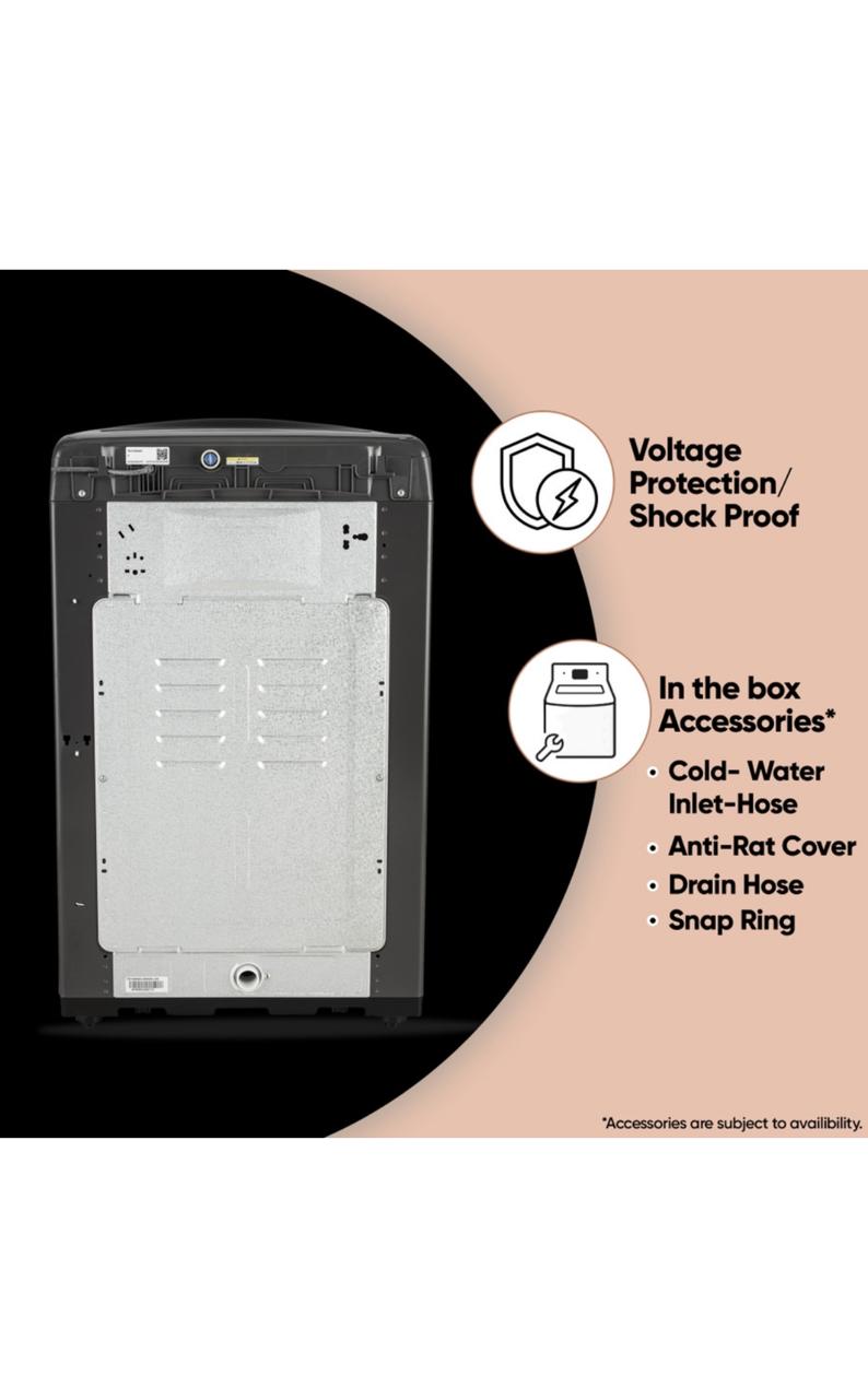 LG 8 KG Fully Automatic Top Load Washing Machine T80VBMB1Z — a smart, energy-efficient fully automatic top-load washer from LG