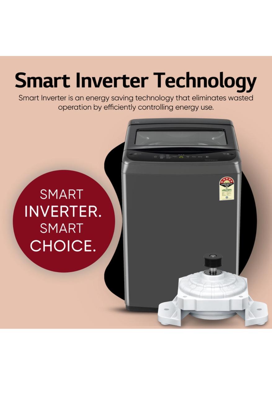 LG 8 KG Fully Automatic Top Load Washing Machine T80VBMB1Z — a smart, energy-efficient fully automatic top-load washer from LG