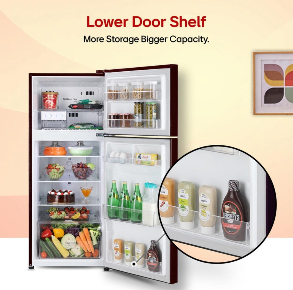 LG 242 L 2 Star Frost-Free Smart Inverter Double-Door Refrigerator (Model GL-N292DSBY)