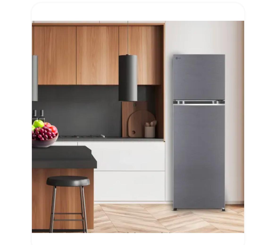 LG 272 L 2 Star Frost-Free Smart Inverter Double-Door Refrigerator (Model GL-N312SDSY)