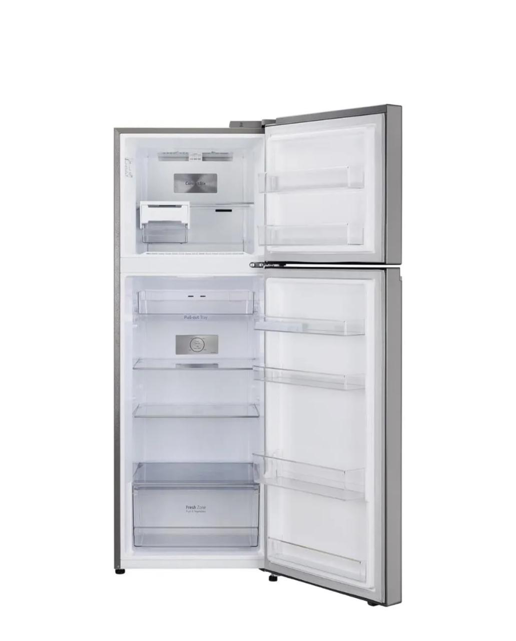 LG 322 L 2 Star Frost‑Free Double Door Refrigerator, Shiny Steel GL‑S342SPZY