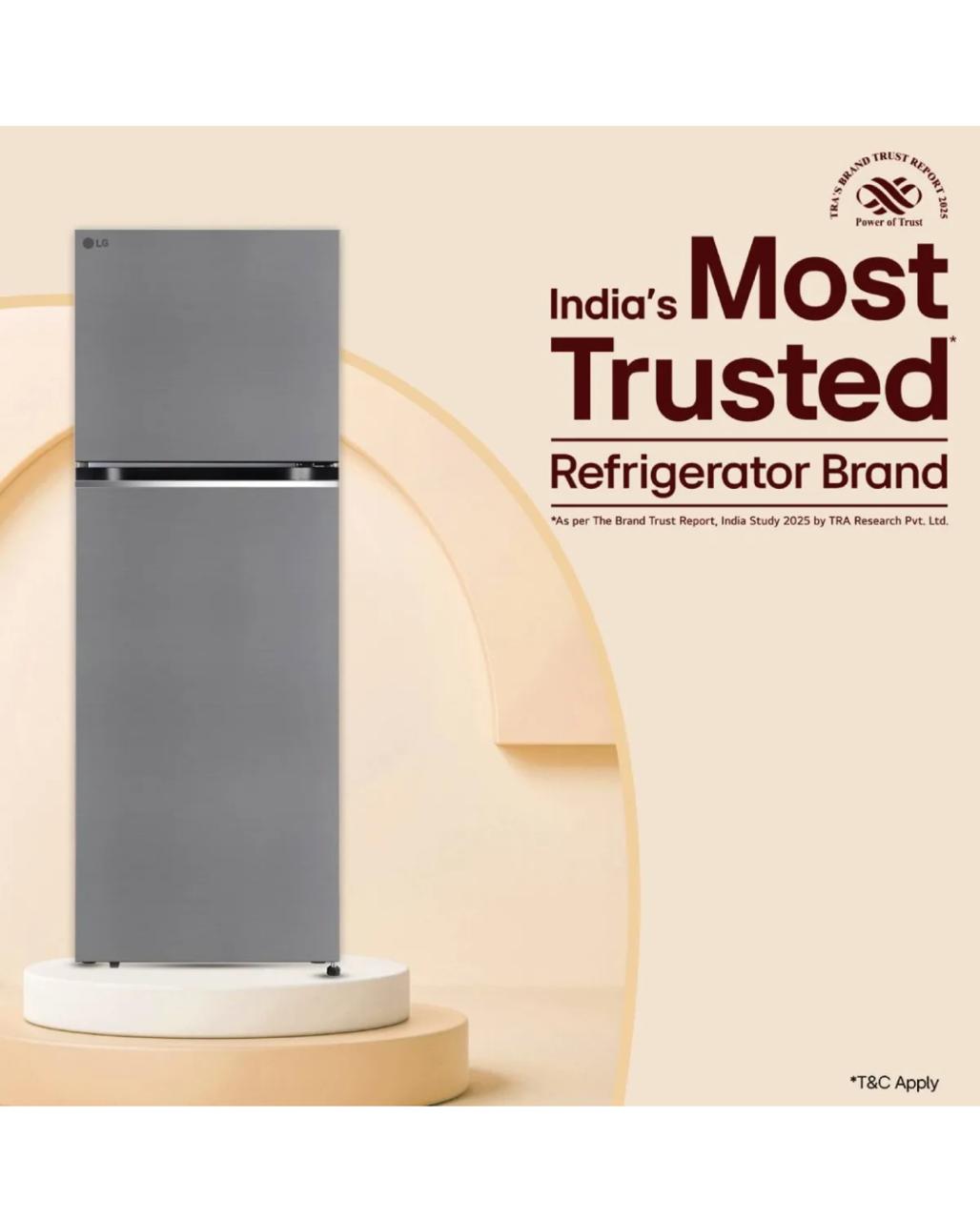 LG GL‑S382SPZY – 343 L Frost-Free Smart Inverter Convertible Refrigerator